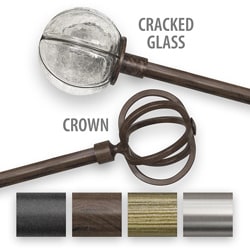 Finishing Touch 16 inch to 28 inch Adjustable Single Rod Sets