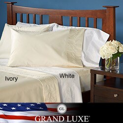 Grand Luxe Egyptian Cotton 800 Thread Count Chain Queen-size Deep Pocket Sheet Set
