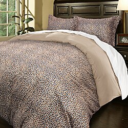 Super Soft Leopard Microfiber 3-piece Duvet Cover Set