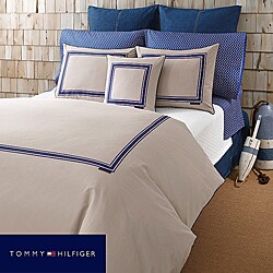 Tommy Hilfiger Oxford Khaki Full/ Queen-size Duvet Cover