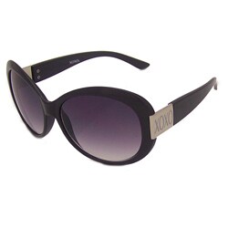 XOXO Women's 'Atlantis' Black Oversized Grey Gradient Lens Sunglasses
