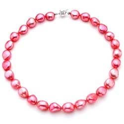 Pearlyta Sterling Silver Baroque Pearl Necklace (13-14 mm)