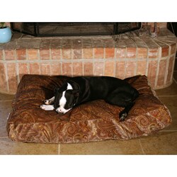Green Paisley Dog Bed
