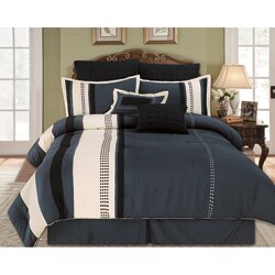 Aberdeen Grey 8-piece Queen-size Comforter Set