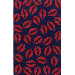 Handmade Alexa Cosmo Kiss New Zealand Wool Rugs (5' x 8') (Set of 2)