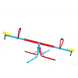 Pure Fun Powder-coated Steel and Plastic Kids' Swivel Seesaw
