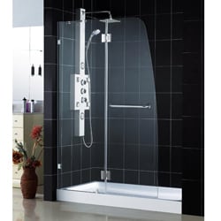 DreamLine 45 x 72 Aqua Lux Glass Shower Door with 36 x 48 Shower Base