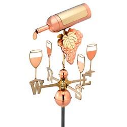 Good Directions Wine Bottle Weathervane 