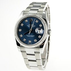 Rolex Men's Datejust Diamond Stainless Steel Watch
