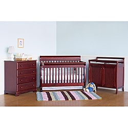 DaVinci Kalani 4-in-1 Crib with Toddler Rail in Cherry