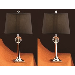 Crystal Stack 25-inch Table Lamps (Set of 2)
