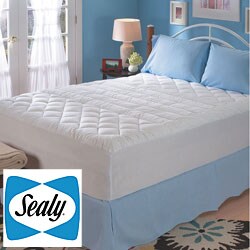Sealy Cotton Lumbar Support Twin/ Full-size Mattress Pad
