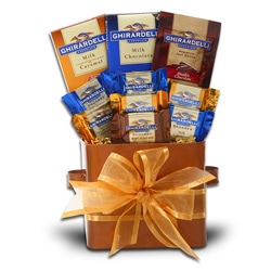 Taste of Ghirardelli Gift Box with Hot Chocolate and Chocolate Bars