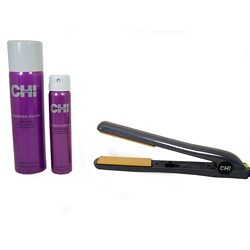 CHI Sliver Glisten Ceramic Hairstyling Iron Set