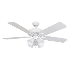 EcoSure Fair Haven 4-light White 52-inch Ceiling Fan