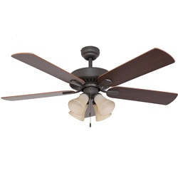 EcoSure Fair Haven 4-light Bronze 52-inch Ceiling Fan