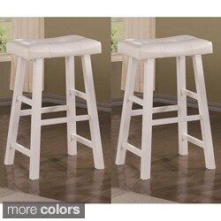 Montana 24-inch White Barstools (Set of 2)