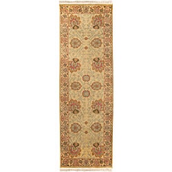 Hand-knotted Scoresby Semi-worsted New Zealand Wool Rug (2'6 x 8')
