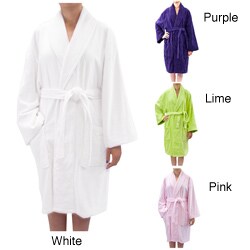 Leisureland Women's Luxury Cotton Terry Velour Bathrobe