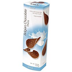 Belgian Chocolate Milk Chocolate Thins (Case of 12)