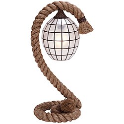 Nautical Rope Pier Metal Table Lamp
