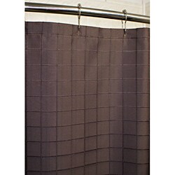 Lincoln Brown Grid Shower Curtain