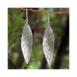 Sterling Silver 'Snow Wind' Earrings (Thailand)