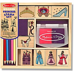 Melissa & Doug Wooden Princess Stamp Set