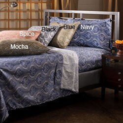 Harbour Paisley Full-size Microfiber Sheet Set