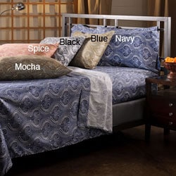 Harbour Paisley King-size Microfiber Sheet Set