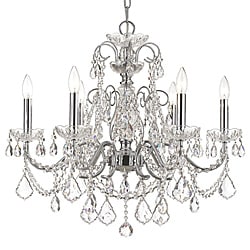 Crystorama Imperial Chrome 6-Light Crystal Chandelier 