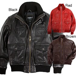 United Face Boy's Premium Lambskin Leather Jacket