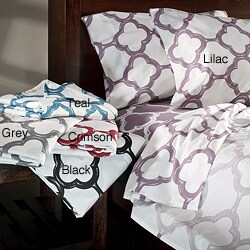 Lyon Cotton Rich Percale 300 Thread Count King/ California King Sheet Set