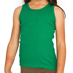 American Apparel Kids Kelly Green Rib Tank