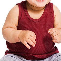 American Apparel Infant Burgandy Rib Tank (12-18M)