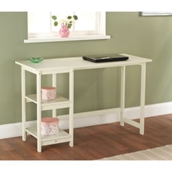 White Solid Wood Emory Desk