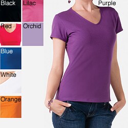 Illusion Women's Cotton V-Neck Tee
