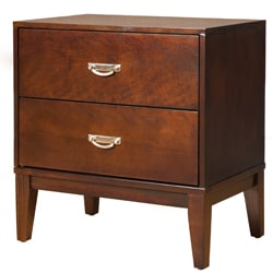 Enitial Lab Ridge Brown Cherry 2-Drawer Nightstand