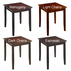 Safco Wood Veneer/Solid Wood Square End Table (19' x 19' x 20')