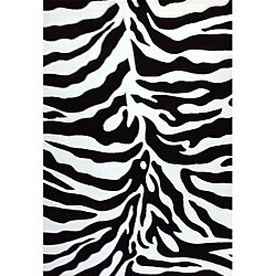 Generations Black Zebra Rug (5'2 x 7'2)