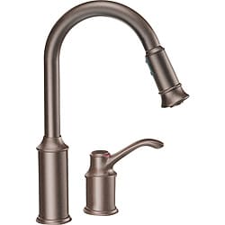 Moen 7590ORB Aberdeen One-Handle Pullout Kitchen Faucet Oil Rubbed Bronze