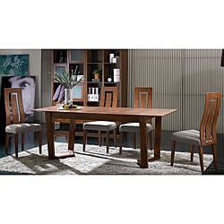 Julia Extension Cocoa Finish 7-piece Dining Set
