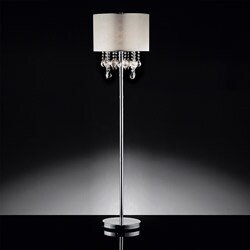 ETHAN HOME Audrina Drape Crystal Floor Lamp