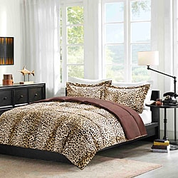 Comfort Classic Cheetah/Ocelot King-size 3-piece Down Alternative Comforter and Sham Set