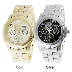 Geneva Platinum Chronograph-style Link Watch
