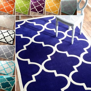 Handmade Luna Moroccan Trellis Rug (7'6 x 9'6)