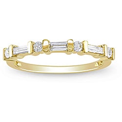 10k Yellow Gold 1/3ct TDW Diamond Ring (H-I, I2-I3)