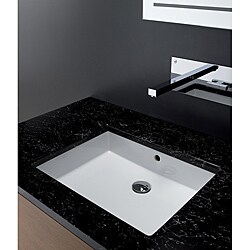 Bissonnet Cubic Ceramic Bathroom Sink