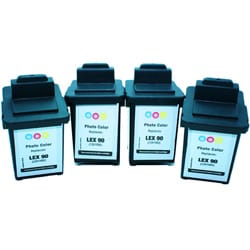 Lexmark Photo Color Inkjet Cartridges (Pack of 4) (Remanufactured)