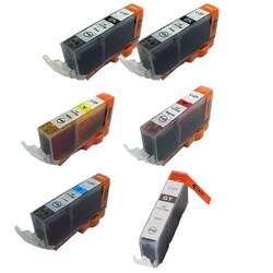 Canon CLI 221 Compatible Black / Color Ink Cartridge (Pack of 6)